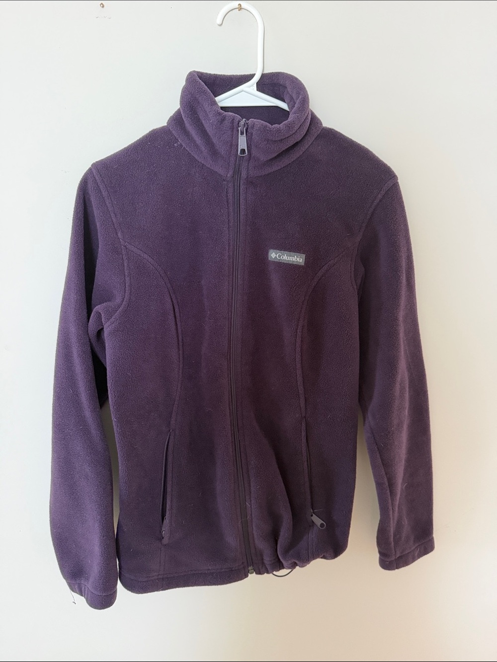 Columbia Deep Purple Zip‑Front Fleece Jacket